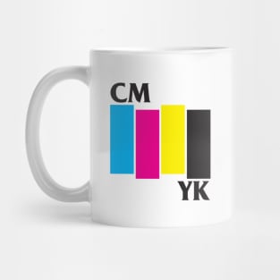 CMYK Black Flag Graphic Designer Mug